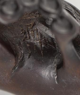 Lot 184 - TSUSEN: A FINE WOOD NETSUKE OF A HORSE