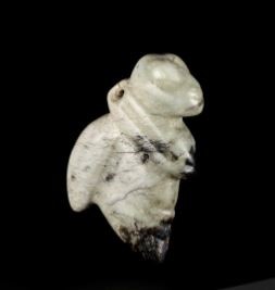 A WHITE AND BLACK JADE OF CICADA, HONGSHAN CULTURE, NEOLITHIC PERIOD