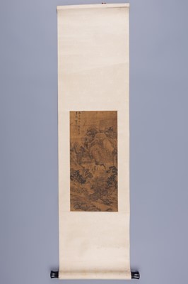 A SCROLL PAINTING OF A LANDSCAPE IN SICHUAN, 18TH CENTURY