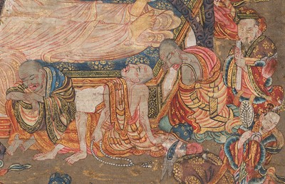 A PAINTING DEPICTING THE BUDDHA’S PARINIRVANA, QING DYNASTY