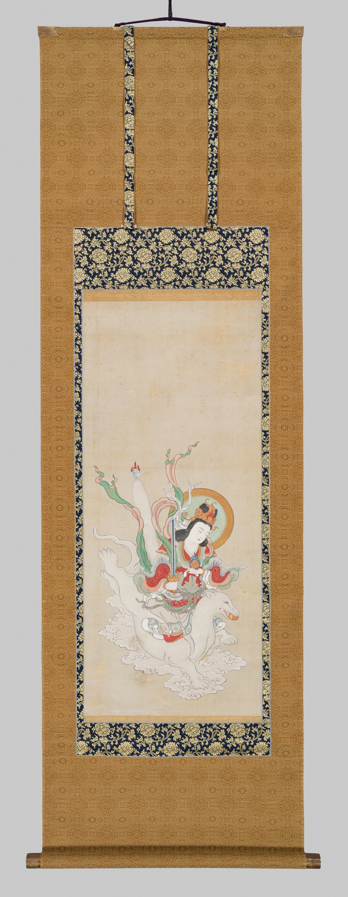 詩*音様 TOKI 抽象画 KING. #148 Lot 754 - A FINE BUDDHIST SCROLL PAINTING OF THE DEITY