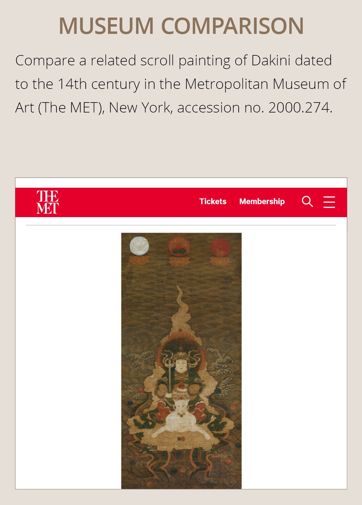詩*音様 TOKI 抽象画 KING. #148 Lot 754 - A FINE BUDDHIST SCROLL PAINTING OF THE DEITY