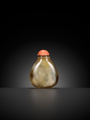 Lot 470 - A SUPERB DENDRITIC CHALCEDONY SNUFF BOTTLE, POSSIBLY IMPERIAL, 1740-1820