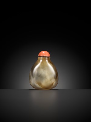 Lot 470 - A SUPERB DENDRITIC CHALCEDONY SNUFF BOTTLE, POSSIBLY IMPERIAL, 1740-1820