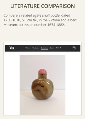 Lot 470 - A SUPERB DENDRITIC CHALCEDONY SNUFF BOTTLE, POSSIBLY IMPERIAL, 1740-1820