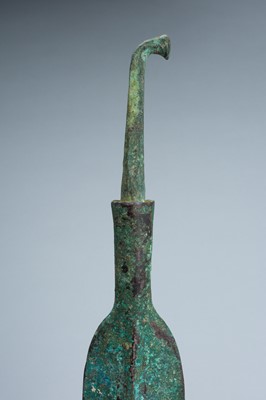 Lot 1682 - A LARGE BRONZE CYPRIOT SPEAR HEAD, C. 1900-1450 BC