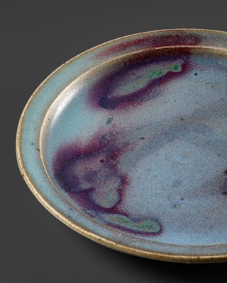 Lot 147 - A PURPLE-SPLASHED JUN-GLAZED DISH, JIN TO YUAN DYNASTY