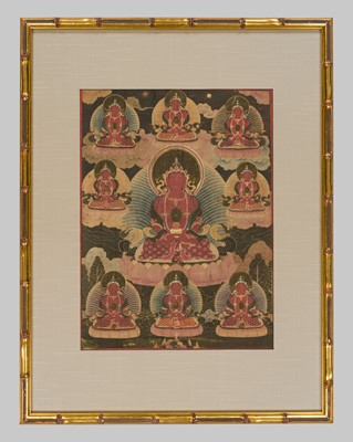 Lot 306 - A THANGKA OF RED AMITAYUS, 18TH – 19TH CENTURY
