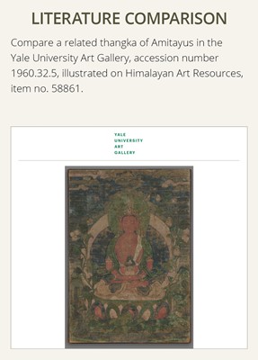 Lot 306 - A THANGKA OF RED AMITAYUS, 18TH – 19TH CENTURY