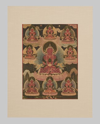 Lot 306 - A THANGKA OF RED AMITAYUS, 18TH – 19TH CENTURY