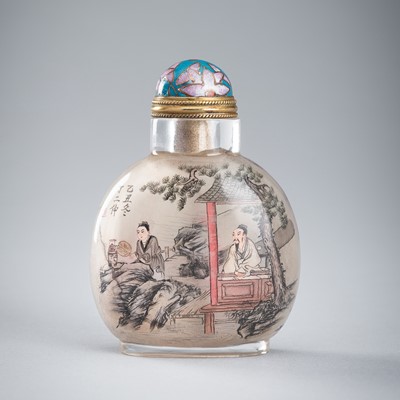 AN INSIDE PAINTED SNUFF BOTTLE, SIGNED DING ERZHONG, LATE QING