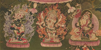 Lot 305 - A THANGKA OF AMITAYUS, 18TH – 19TH CENTURY