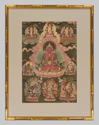 Lot 305 - A THANGKA OF AMITAYUS, 18TH – 19TH CENTURY