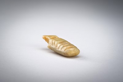 Lot 811 - A PALE-YELLOW JADE ‘BEETLE’ PENDANT, POSSIBLY SHANG DYNASTY