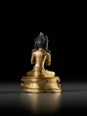 Lot 292 - A GILT-BRONZE FIGURE OF VAJRADHARA, 15TH-16TH CENTURY