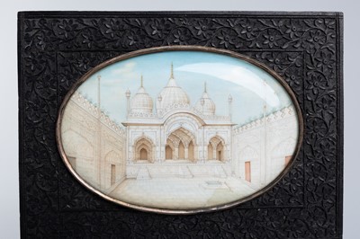 Lot 1642 - AN INDIAN COMPANY SCHOOL PAINTING OF THE TAJ MAHAL, SECOND HALF 19TH CENTURY