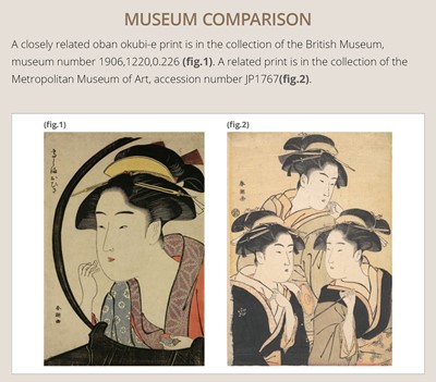 Lot 287 - KATSUKAWA SHUNCHO: TOMIMOTO TOYOHINA
