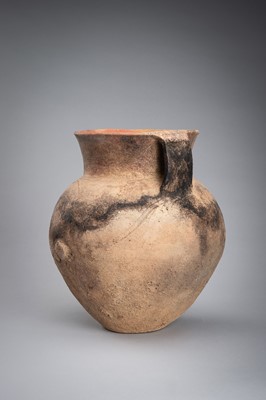 Lot 1170 - A POTTERY VASE WITH TWIN HANDLES, NEOLITHIC PERIOD