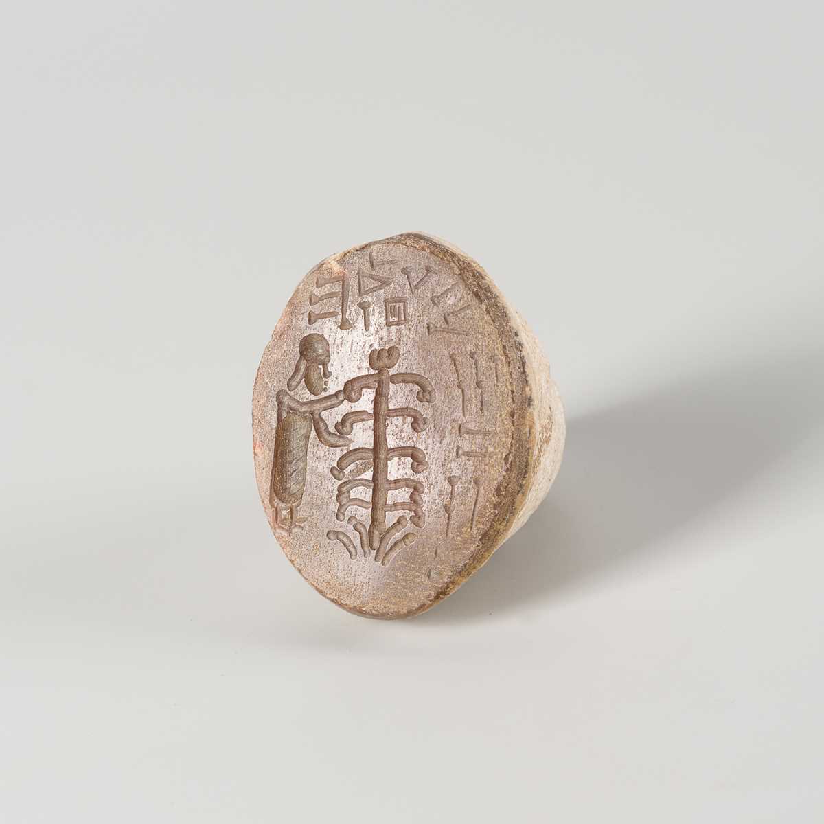 Lot 1659 - A LARGE PERSIAN HARDSTONE MATRIX INTAGLIO SEAL, c. 3RD-6TH CENTURY