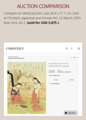 Lot 630 - SUZUKI HARUNOBU: ONAKATOMI NO YOSHINOBU ASON