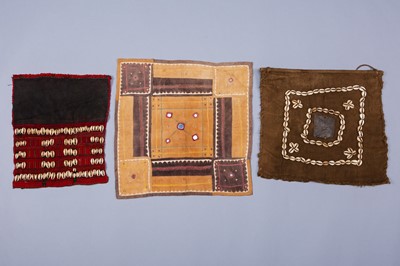 A GROUP OF THREE NAGALAND SQUARE TRIBAL PANELS