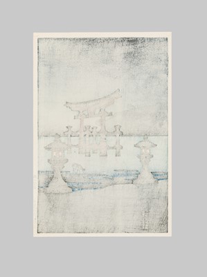 Lot 672 - TSUCHIYA KOITSU: MIYAJIMA IN THE RAIN