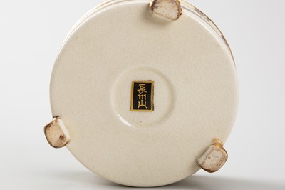 Lot 225 - CHOSHUZAN: A FINE SATSUMA KOGO (INCENSE BOX) AND COVER