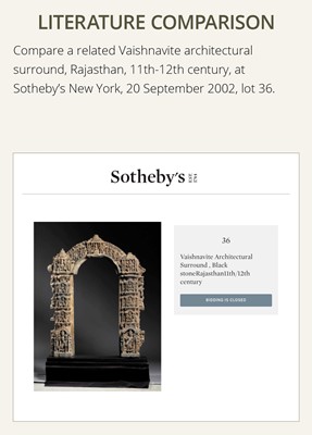 Lot 250 - A VERY LARGE AND MASSIVE GRAY SCHIST RELIEF WITH THE COSMIC VISHNU, NORTHERN INDIA, RAJASTHAN, 10TH-11TH CENTURY