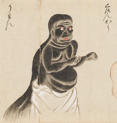 Lot 327 - AN IMPORTANT ‘BAKEMONO NO E’ EMAKI SCROLL FEATURING A TOTAL OF 55 BAKEMONO