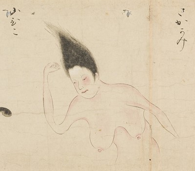 Lot 327 - AN IMPORTANT ‘BAKEMONO NO E’ EMAKI SCROLL FEATURING A TOTAL OF 55 BAKEMONO