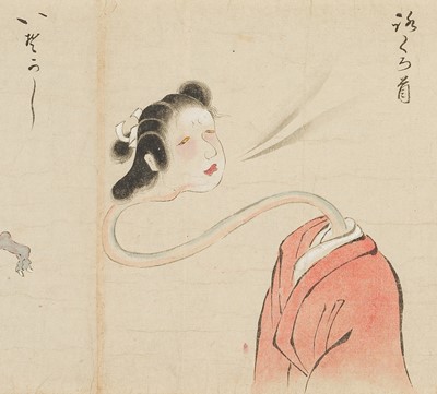 Lot 327 - AN IMPORTANT ‘BAKEMONO NO E’ EMAKI SCROLL FEATURING A TOTAL OF 55 BAKEMONO