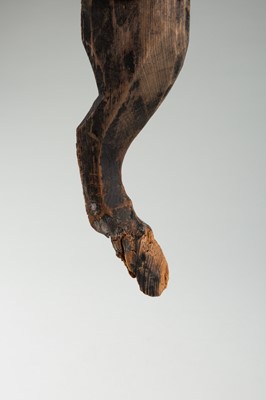 A WOOD FIGURE OF A HORSE, HAN DYNASTY AND LATER