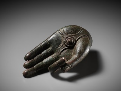 Lot 314 - A LIFE-SIZE BRONZE HAND, MING DYNASTY