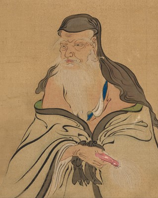 CHOKEI GENMYO: A HANGING SCROLL PORTRAITPAINTING OF THE PRIEST WANG YONGMING