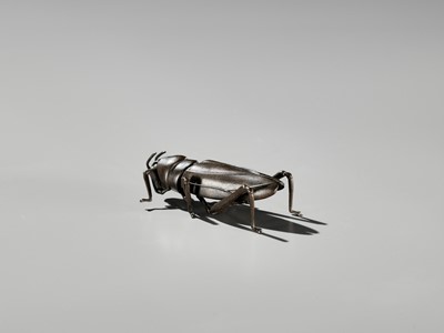 YASUNOSUKE: A BRONZE JIZAI OKIMONO OF A GRASSHOPPER