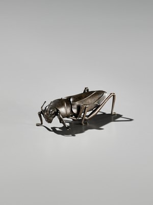 YASUNOSUKE: A BRONZE JIZAI OKIMONO OF A GRASSHOPPER