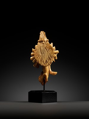 Lot 260 - A CARVED IVORY FIGURE OF VISHNU, INDIA, 17TH-18TH CENTURY