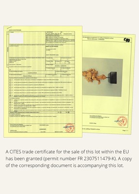 Lot 260 - A CARVED IVORY FIGURE OF VISHNU, INDIA, 17TH-18TH CENTURY