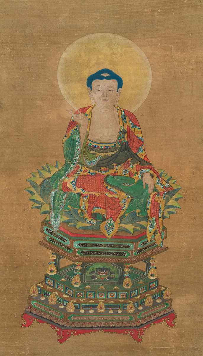 Lot 390 - A BUDDHIST ‘WATER-LAND RITUAL’ VOTIVE
