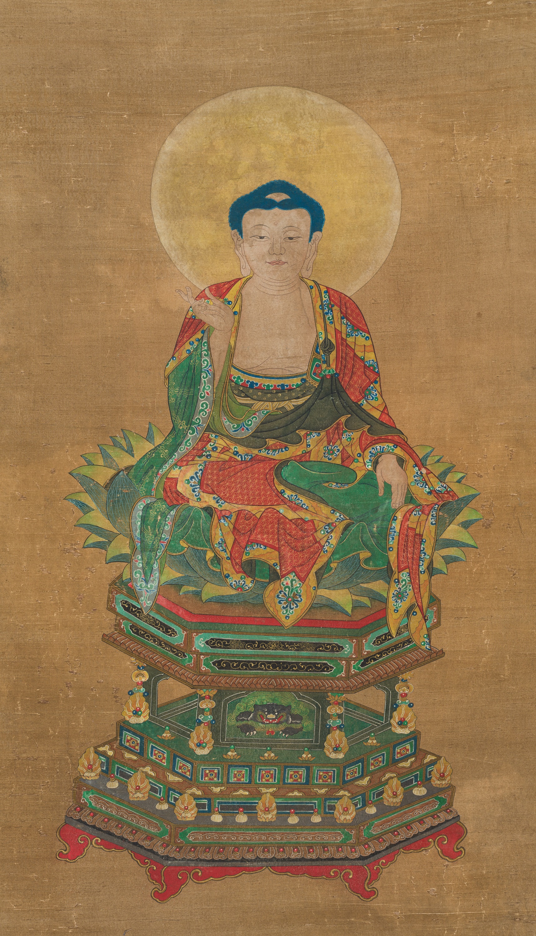 Lot 390 - A BUDDHIST ‘WATER-LAND RITUAL’ VOTIVE