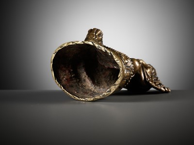 Lot 295 - A BRASS FIGURE OF ARYATARA, NEPAL , 18TH CENTURY