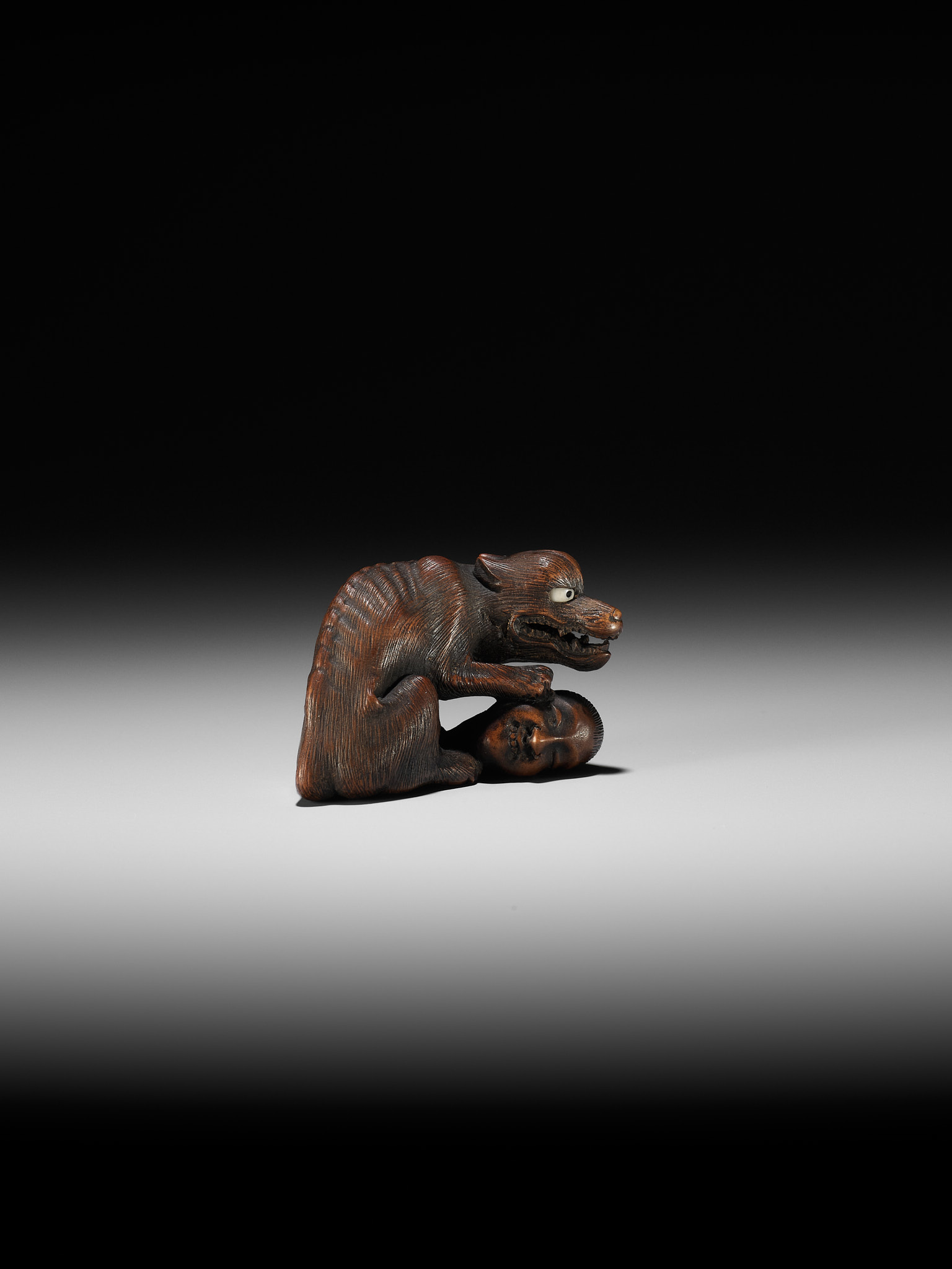 最新コレックション FINE A SHIGEKAZU: - 125 Lot WOOD AN OF NETSUKE アンティーク雑貨