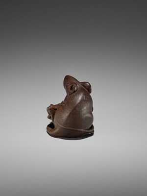 Lot 308 - GYOKUMIN: A SUPERB NAGOYA SCHOOL WOOD OKIMONO OF TWO RATS