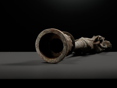 Lot 412 - A BRONZE FIGURE OF PADMAPANI, CENTRAL JAVA