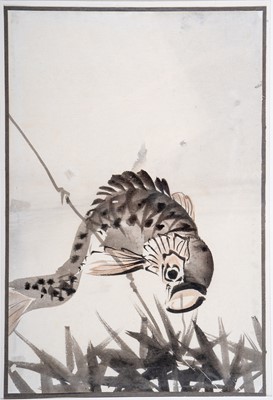 A PAINTING OF A CARP