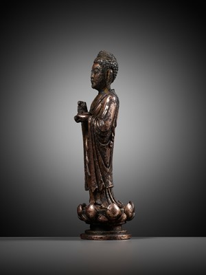 A GILT-BRONZE FIGURE OF BUDDHA, LIAO DYNASTY