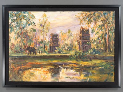 Lot 992 - 'LANDSCAPE' BY SOPHANNARITH (BORN 1960)