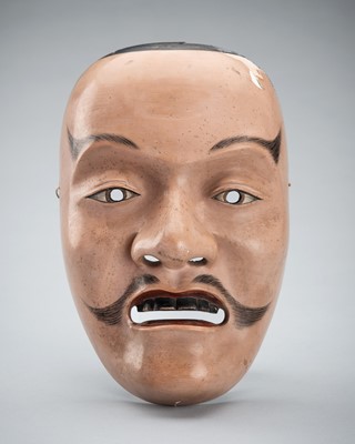 Lot 51 - ECHIZEN DEME: A NOH MASK OF KAWAZU