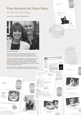 Lot 129 - A CERAMIC STIRRUP-SPOUT VESSEL IN THE FORM OF A DUCK, MOCHE CULTURE