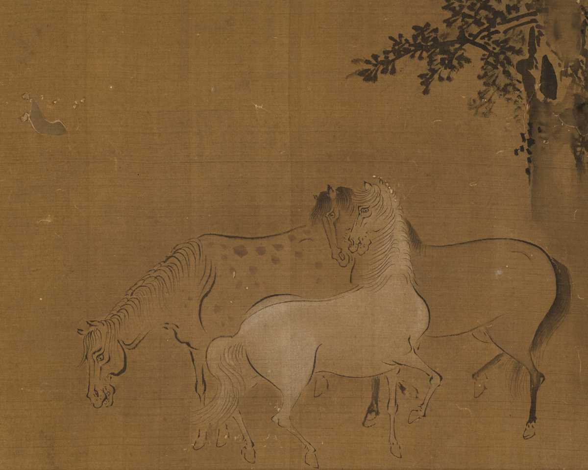 Lot 505 - ‘THREE HORSES’, EARLY QING DYNASTY